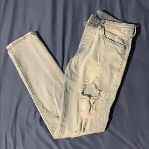 H&M Light-Washed Jeans.